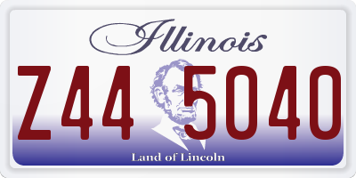IL license plate Z445040