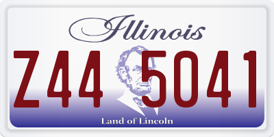IL license plate Z445041