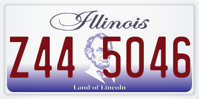 IL license plate Z445046