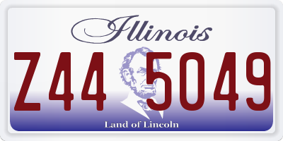 IL license plate Z445049