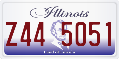 IL license plate Z445051