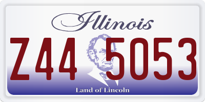 IL license plate Z445053