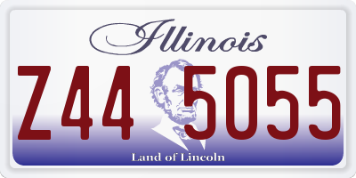 IL license plate Z445055