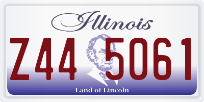 IL license plate Z445061