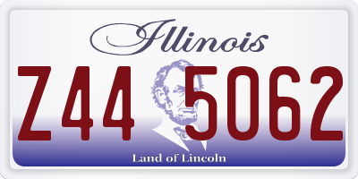 IL license plate Z445062