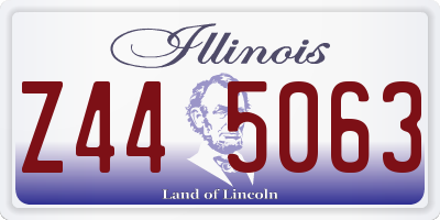 IL license plate Z445063