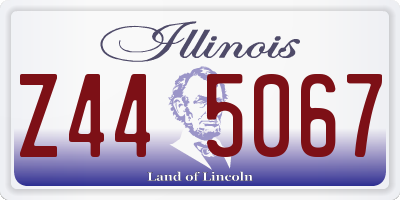 IL license plate Z445067