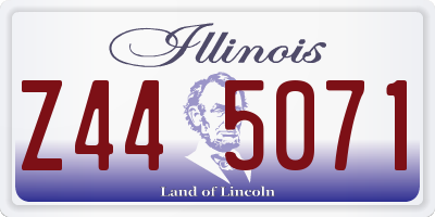 IL license plate Z445071