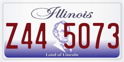 IL license plate Z445073