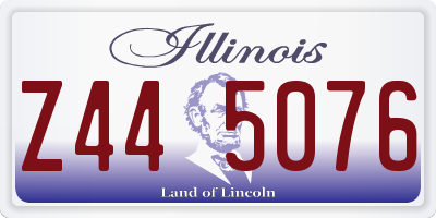IL license plate Z445076