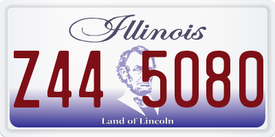IL license plate Z445080