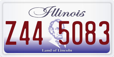 IL license plate Z445083