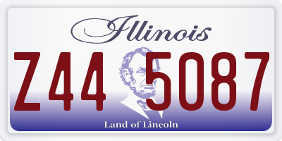 IL license plate Z445087