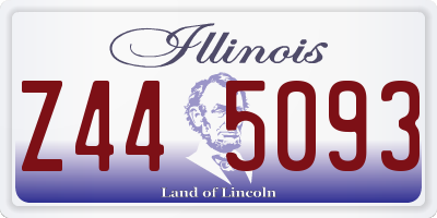 IL license plate Z445093