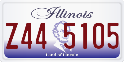 IL license plate Z445105