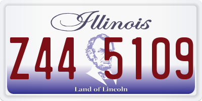 IL license plate Z445109