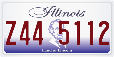 IL license plate Z445112