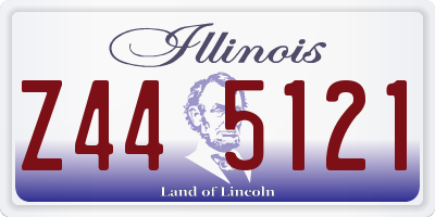 IL license plate Z445121