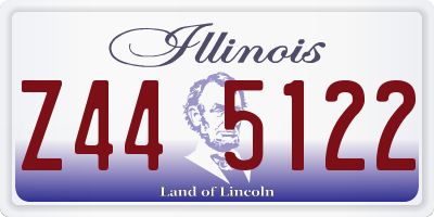 IL license plate Z445122