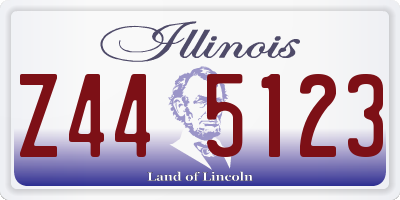 IL license plate Z445123