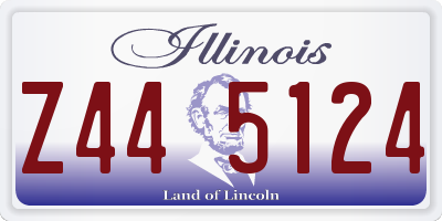 IL license plate Z445124
