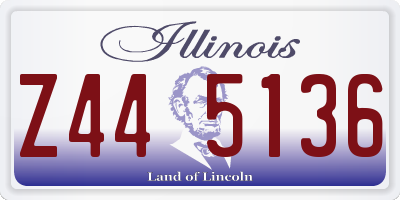 IL license plate Z445136