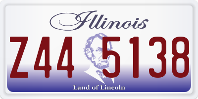 IL license plate Z445138