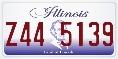 IL license plate Z445139