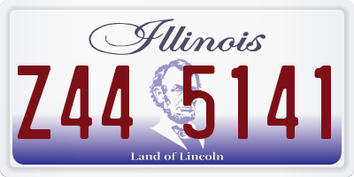 IL license plate Z445141