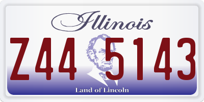 IL license plate Z445143