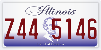 IL license plate Z445146
