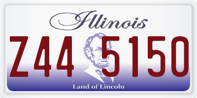 IL license plate Z445150