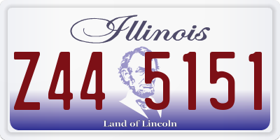 IL license plate Z445151