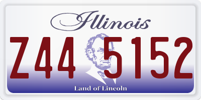 IL license plate Z445152