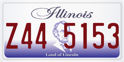 IL license plate Z445153