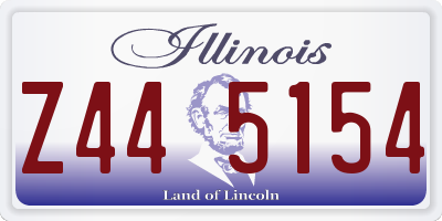 IL license plate Z445154