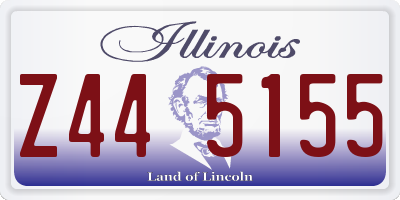 IL license plate Z445155