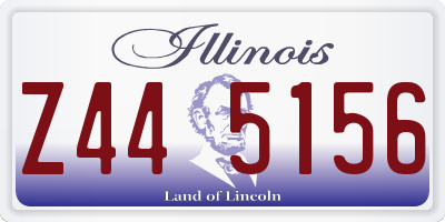 IL license plate Z445156