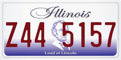 IL license plate Z445157