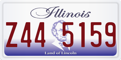 IL license plate Z445159