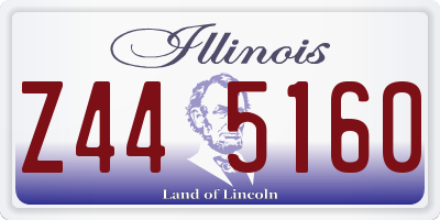 IL license plate Z445160