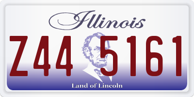 IL license plate Z445161