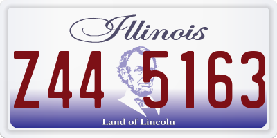 IL license plate Z445163