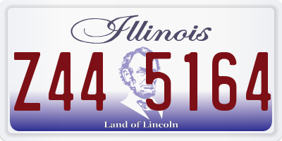 IL license plate Z445164
