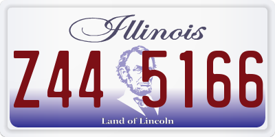 IL license plate Z445166