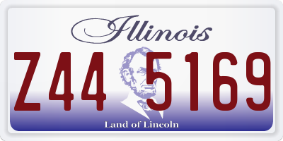 IL license plate Z445169