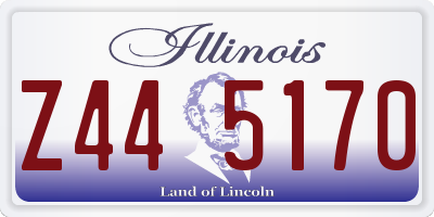 IL license plate Z445170