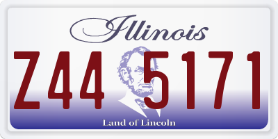 IL license plate Z445171