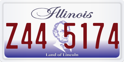 IL license plate Z445174