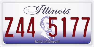 IL license plate Z445177